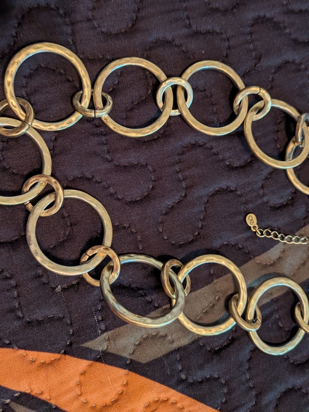 Brighton Antique Gold Linked Ring Necklace